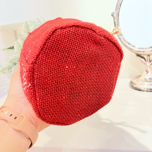 Wondershop Holiday Mixed Greenery with Red Berries Burlap Bag Centerpiece - Picture 5 of 6